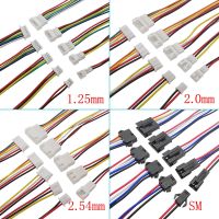 5Pair 1.25mm 2.0mm 2.54mm Pitch Mini JST PH XH SM Male Female Plug Socket Terminal Wires Cables Connector 2/3/4/5/6 PinWires Leads Adapters