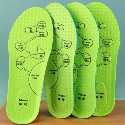 Soft Foot Acupressure Insole Men Women Soft Breathable Sports Cushion Inserts Sweat-absorbing Deodorant Insole Shoe Pads