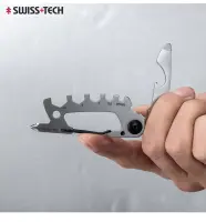 Swiss + Tech 10-In-1 EDC Multi-Tool W/คลิปคาราบิเนอร์