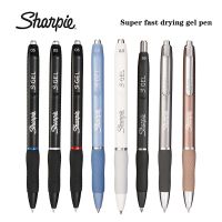 1ชิ้นปากกาเจลแบบกดอเมริกัน Sharpie 0.5มิลลิเมตรสีดำแห้งเร็วมากปากกาเซ็นชื่อเรียบน่ารักเครื่องเขียนสำนักงานอุปกรณ์