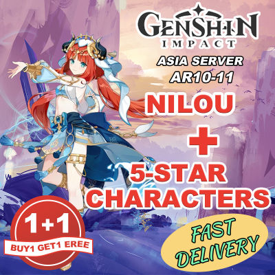 【BUY ONE TAKE ONE】Genshin impact ID【Fast delivery】Nilou+other characters combination low AR