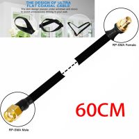 25cm/60cm Extension Cable Helium Hotspot Miner Antenna LoRa RP-SMA Male To RP-SMA Female Flat-Window Door Thru Coaxial Cable