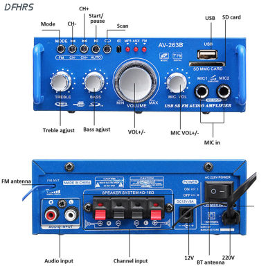 DFHRS 600W เครื่องขยายเสียง FM HiFi วิทยุ FM บอร์ดเครื่องถอดรหัสคอนเนคเตอร์โมดูลเพื่อฟังเพลงกลางแจ้ง