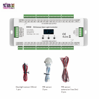 ES32เซ็นเซอร์ PIR ควบคุมแสงบันไดร่างกายมนุษย์สวิทช์อุปนัยอินฟราเรดควบคุมโคมไฟบันไดสำหรับสีเดียวหรือเทป SPI *