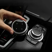 สำหรับ BMW สติกเกอร์ Idrive สติกเกอร์มัลติมีเดียรถปุ่มควบคุมลูกบิดปกสำหรับ BMW F25 E70 E90 E60 F15 X3 X5 F30 F10 F07 1 3 5 7