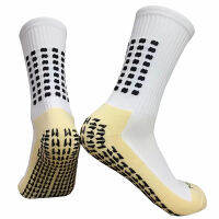 Non-Slip Mid-Tube Socks Professional Football Games Sports Training Socks Thick-Soled Rubber Non-Slip Granular Socks