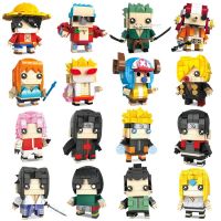 One Piece Building blocks Toy Luffy Zoro Figure Naruto Building blocks Kakashi Block Cube toy small particles children puzzle