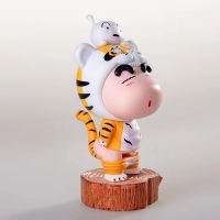 Crayon Shin-chan Cosplay Tiger Action Figure White Model Dolls Toys For Kids Home Decor Gifts Collections