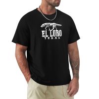 El Lobo White Logo T-Shirt Graphics T Shirt Anime Clothes Men Workout Shirt