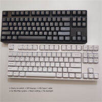 Solid Budget คีย์บอร์ด87คีย์ Cherry Mx สีน้ำตาลสีแดง PBT Keycap C87 Ganss แบบมีสาย