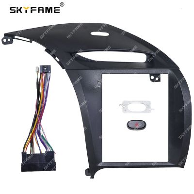 SKYFAME Car Frame Fascia Adapter For Kia Cerato K3 Forte Tesla Style Android Radio Audio Dash Fitting Panel Kit