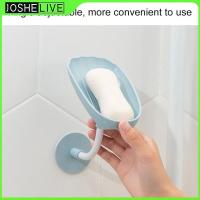 1pcs Creative Soap Box Perforated Free Standing Suction Cup Drain Bathroom Storage Soap Rack Laundry Soap Holder Wholeseal Soap Dishes
