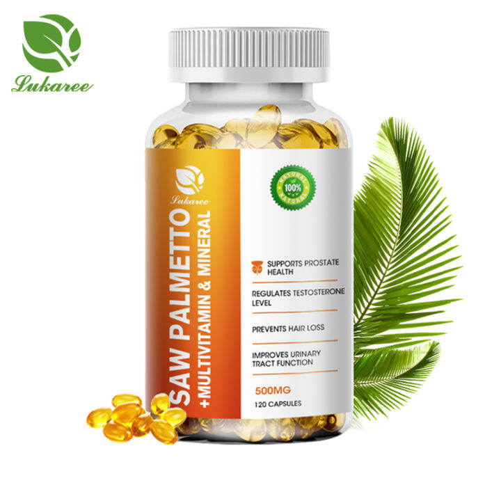 Saw Palmetto Capsules 500mg with Multivitamin for Prostate & Urinary
