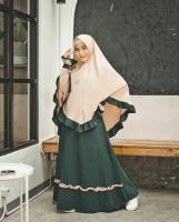 Priskila Cell Arsya Syari Mosscrape (Can Robe And Hijab) เสื้อผู้หญิงเสื้อผ้ามุสลิม Abayas Modern Trendy Dress Muslimah Casual Jumpsuit Dress แฟชั่นแขนยาว Coveralls Syari มุสลิมผู้หญิงชุดทำงาน Syari ชุดยาวราคาถูกล่าสุด Resitation