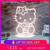 ❁№■ Kawaii Hello Kitty Romantic Love 3D LED Light Family Children Night Light Table Lamp Birthday Party Decoration Valentines Day