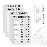 16 Piece Portable Board Chore Sheet Planner Daily Planner Chores to Do Sheet Removable Reusable