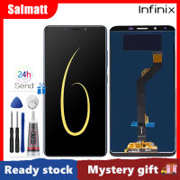 Salmatt ดิสเพลย์ AMOLED แท้6.01นิ้วสำหรับ Infinix Note 6 X610ชุดประกอบดิจิไทเซอร์หน้าจอสัมผัสสมบูรณ์