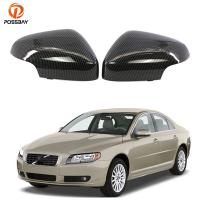 ฝาปิดกระจกด้านข้างรถดูคาร์บอนไฟเบอร์คู่398505339สำหรับ Volvo S80 2007-2011/C30 T5 2010-2013