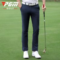 ∋ PGM Men Golf Pants Summer Slim Elastic Breathable Longs Trousers Sport Wear Clothes Gym Suit Casual Clothing Navy Grey KUZ079