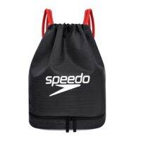 ₪ ใหม่ Speedo ว่ายน้ำ Speedo แห้งเปียกแพคเกจ Draw String กันน้ำกระเป๋าเป้สะพายหลัง Beam ปาก Seaside Beach กระเป๋า 【Hot selling】