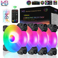 คอมพิวเตอร์กรณี120มิลลิเมตรพัดลม RGB 6PIN ที่มีสีสันโคมไฟหม้อน้ำคูลเลอร์ใบ้พีซี5โวลต์ DC ARGB Ventilador แชสซีแฟน Aura ซิงค์