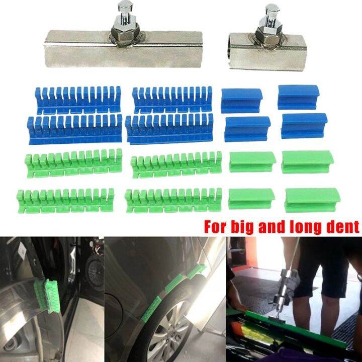 18x-paintless-dent-removal-puller-tabs-teeth-tools-kit-with-glue-sticks-for-big-dent-repair-of-car-body-hail-damage