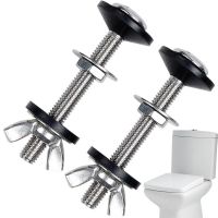 ✙✁▼ Toilet Seat Screws Bolts And Nuts Hinges Stainless Steel Universal Heavy Duty Rustproof Hinge Bolts For Top Mount Toilet Seat