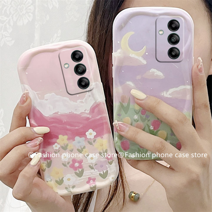 phone-case-เคส-samsung-galaxy-a14-a24-4g-a34-a54-5g-lte-a04-a04e-a04s-a03s-a02s-a03-a02-น้ำมันวินเทจกรอบป้องกันเลนส์ซิลิโคนนิ่มฝาครอบหลัง2023