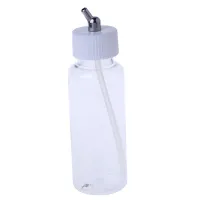 1PC พลาสติก100cc Airbrush ขวด Jars Lid Adapter Dual-Action Siphon Feed New