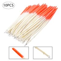 ✓✎ 10PCS/Lot Peacock Feather Float Hard Tail Type Fishing Float Bobber Feather Station Floating Fishing Float with Ring for Fishing