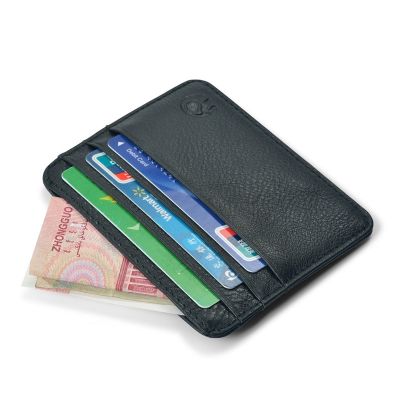 2023 New Retro Leather Credit Business Mini Card Wallet Convenient Man Smart Wallet Business Card Holder Cash Wallet Card Case
