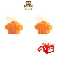 microbit ไมโครบิต iGenius Robot (Pack 2) Kittenbot Geek Motor Orange 360° For microbit Coding Servo 360 มอเตอร์แกนหมุนได้รอบ 360 องศา ใช้งานกับชุดตัวต่อได้ โรบอท ไมโครบิต