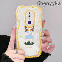 เคส Chenyyka สำหรับ OPPO F11 Pro A9X A9 2019เคสลายการ์ตูนในฤดูร้อนที่น่ารักเด็กผู้หญิงตัวเล็กขอบโค้งเคสใสโปร่งแสงเนื้อครีมฝาครอบป้องกันเคสมือถือ