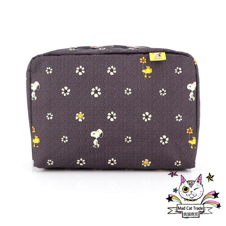 fm-lesportsac-special-clearance-womens-joint-name-flower-น้ำหนักเบา-ผ้ากันน้ำ-ที่เก็บมือ-กระเป๋าเครื่องสำอาง-7121