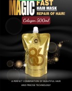 Collagen tươi A86 phục hồi tóc hư tổn khử kiềm hóa chất cao cấp 500ml