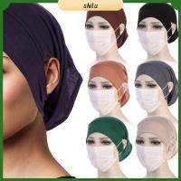 SHILU สำหรับ hijabs พร้อมส่ง หมวกผ้าโพกหัว ใต้ฝามีรูหู หมวกคลุมฮิญาบ ฮิญาบของผู้หญิง หมวกผ้าพันคออิสลาม