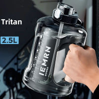 ขวดน้ำ 2 ลิตรวัสดุ Tritan ขนาดที่แม่นยำแบบพกพาขวดน้ำความจุขนาดใหญ่พร้อมหลอดสำหรับผู้ชายผู้หญิงกีฬาฟิตเนส-Kouzuo