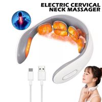 ♘❒ 1pcs Portable Cervical Spine Massager Shoulder Neck Electric Protector Pulse Cervical Instrument Neck Compress Hot Spine C3o1