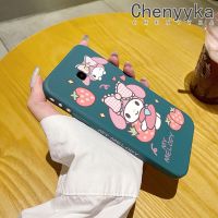 Chenyyka เคสปลอกสำหรับ Samsung J4บวก2018 J4,เคสโทรศัพท์ดีไซน์ใหม่บางสวยงามลายการ์ตูนสตรอเบอร์รี่เมโลดี้เคสป้องกันขอบสี่เหลี่ยมเคสนิ่มเคสปลอกซิลิโคนเคสกันกระแทก