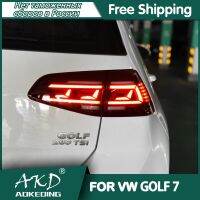 AKD แต่งรถสำหรับใหม่ VW Golf 7ไฟท้าย S 2013-2017 MK7 Golf7ไฟท้าย GTI ไฟท้าย R20นำ DRL + เบรค + จอด + สัญญาณ