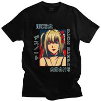 เสื้อยืดผ้าฝ้ายพิมพ์ลาย เสื้อยืดแขนสั้น พิมพ์ลายการ์ตูนอนิเมะ Death Note Misa Amane สไตล์ญี่ปุ่น เรโทร เหมาะกับฤดูร้อน ส  OVYH