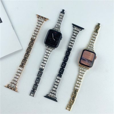 ♤ Luxury Bling Diamond Slim Band Strap Bracelet for Apple Watch Series 7 6 5 4 3 2 SE 41mm 44mm 45mm