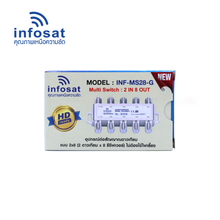 infosat-multi-switch-inf-ms28-อุปกรณ์ต่อสัญญาณดาวเทียม-รองรับ-2-จานดาวเทียม-8-จุดรับชมอิสระ