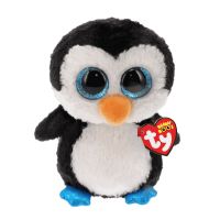 15Cm Ty Beanie Stuffed Plush Animals Toy Big Eye Soft Toys Waddle The Black Penguin Fox Unicorn Doll Brinquedos Kids Girls Gift