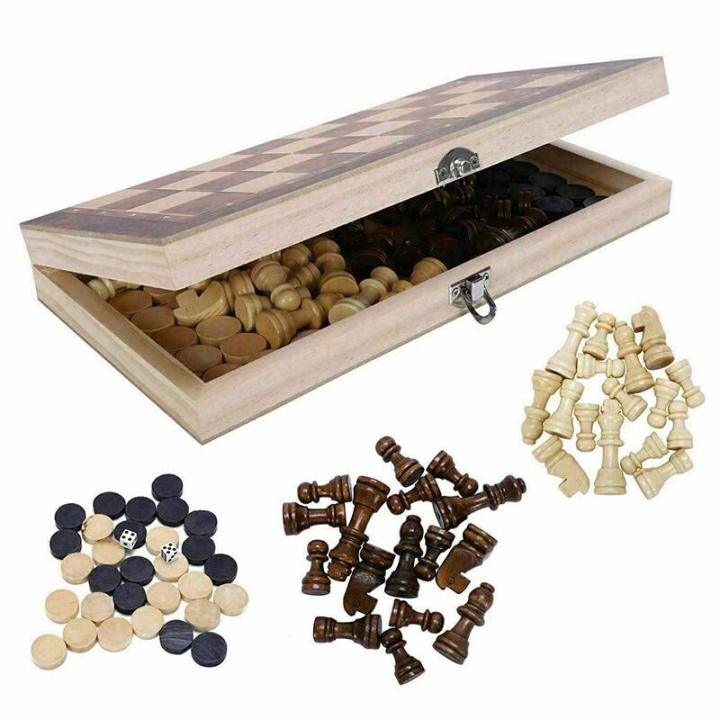 new-design-3-in-1-wooden-chess-backgammon-checkers-travel-games-chess-set-board-draughts-entertainment-christmas-gift-พร้อมส่ง-ส่งจากร้าน-malcolm-store-กรุงเทพฯ