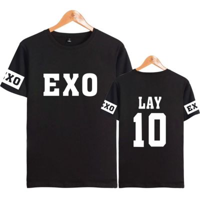 Exo Kar Sehun Xiumin Baekhyun Terra Sticker Tshirt Tshirt Exo Tshirt Exo 100% cotton T-shirt