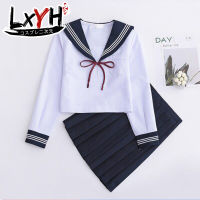 [LXYH- COSER KING] ชุดนักเรียน ญี่ปุ่น Japanese School สาวนุ่ม JK Uniforms Sailor Suit Women Academic Style Cosplay Costume Blouse Pleated Skirt Suit