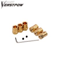 10pc Hexagonal Brass Coupling length 18mm Hex Connector Robot Accessories Shaft 3mm 4mm 5mm 6mm 7mm 8mmYellow Copper Screw Wheel