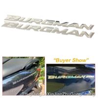 ┅❏✚ Yecnecty 1 Set 3D Chrome Motorcycle Emblem Badge Decals Scooter Reflective Stickers For Suzuki Burgman AN125 AN200 AN400 AN650