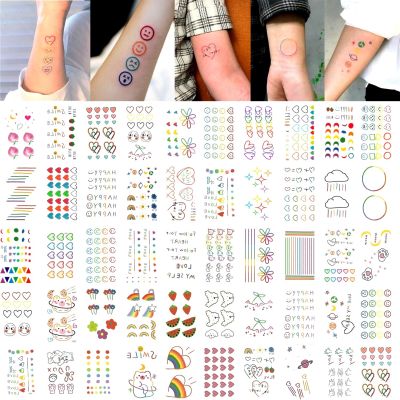 Christmas tattoo stickers 50 pieces Hyuna style tattoo stickers waterproof men and women lasting ins wind small fresh cute girl